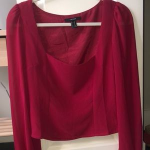 Wine color blouse